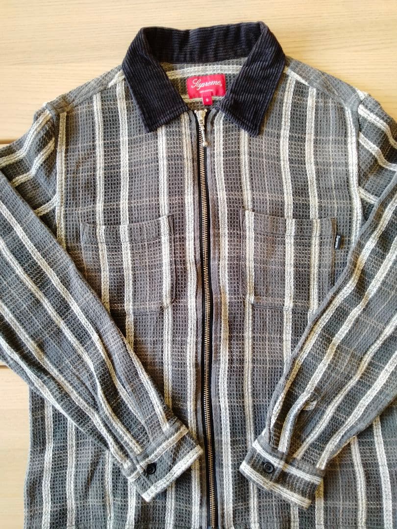 Supreme ストライプ柄ファスナージャケット Sサイズ美品