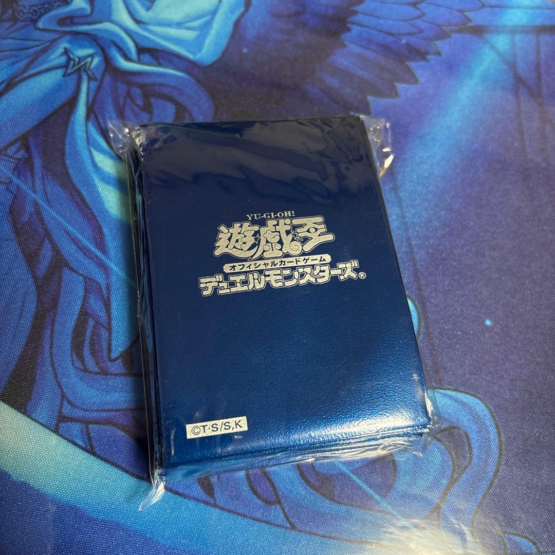 遊戯王　初期ロゴ　スリーブ　ブルーメタリック　マリク　海馬　デラックス