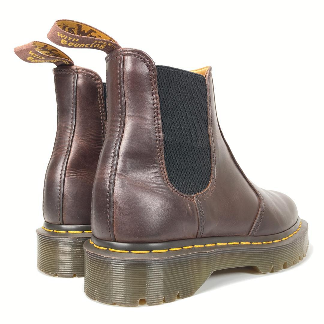 ドクターマーチン レザーチェルシーブーツ サイドゴア イエロー