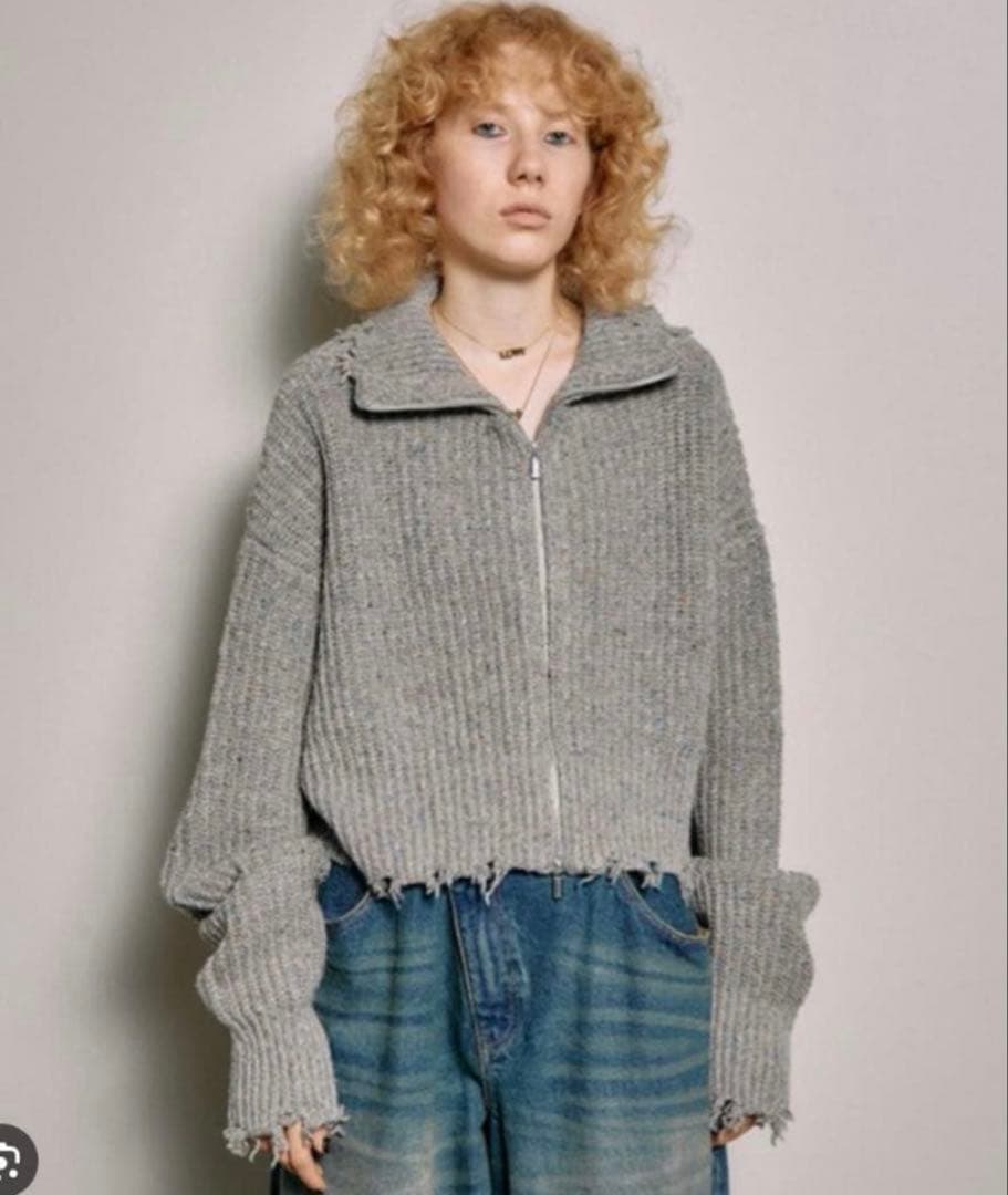 トップス MAISON SPECIAL 2way Front Zip Knit Wear MAISON SPECIAL（メゾンスペシャル）の「2way Front Zip Knit Wear