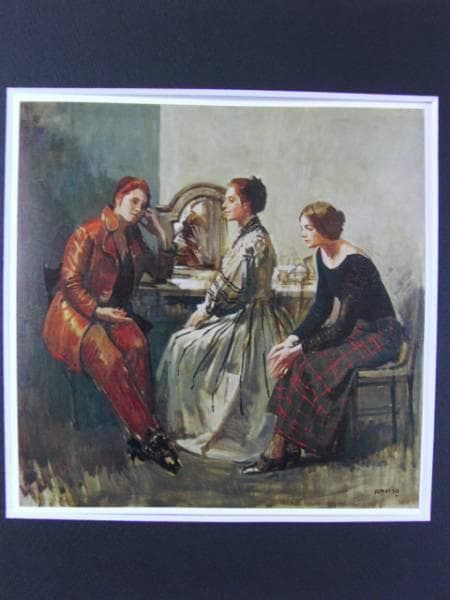 R.KOISO 小磯良平　三人の女　画集より　状態良好　新品額付n