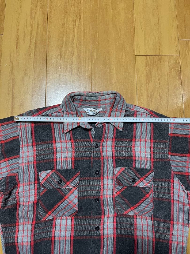 FIVE BROTHER ネルシャツ L 70s 80s - メルカリ