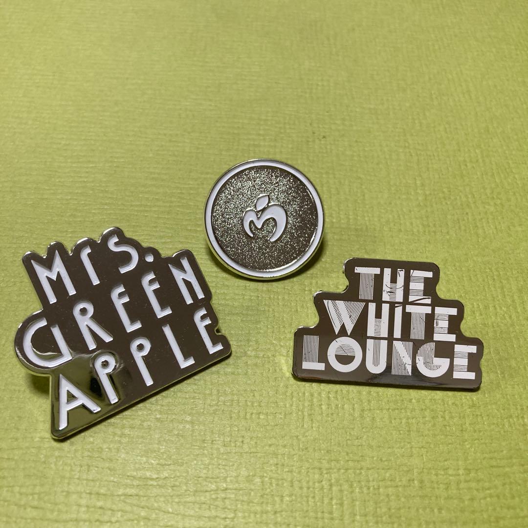Mrs.GREEN APPLE The White Lounge ピンバッジ3個 - メルカリ