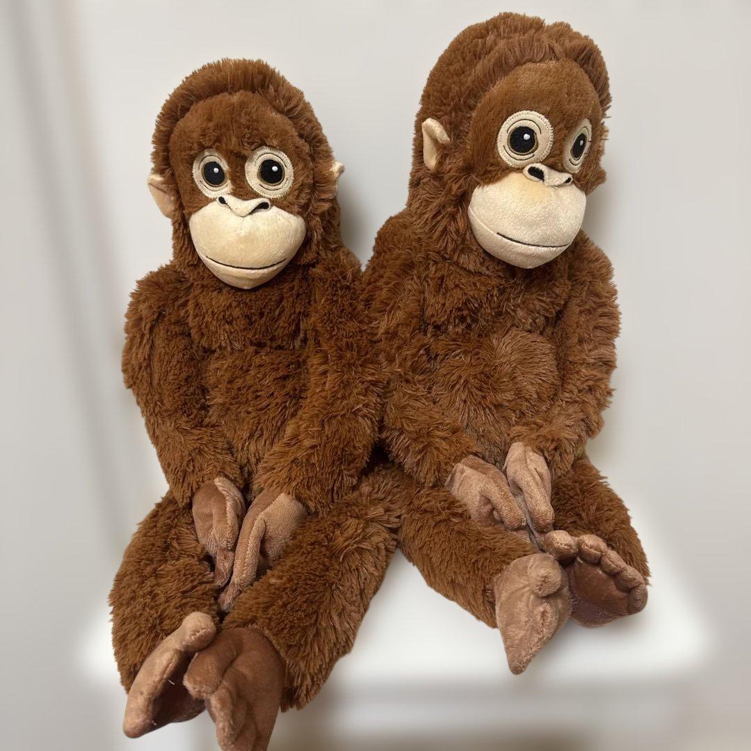 IKEA限定】ジュンゲルスコグ オランウータン ぬいぐるみパンチくん2体