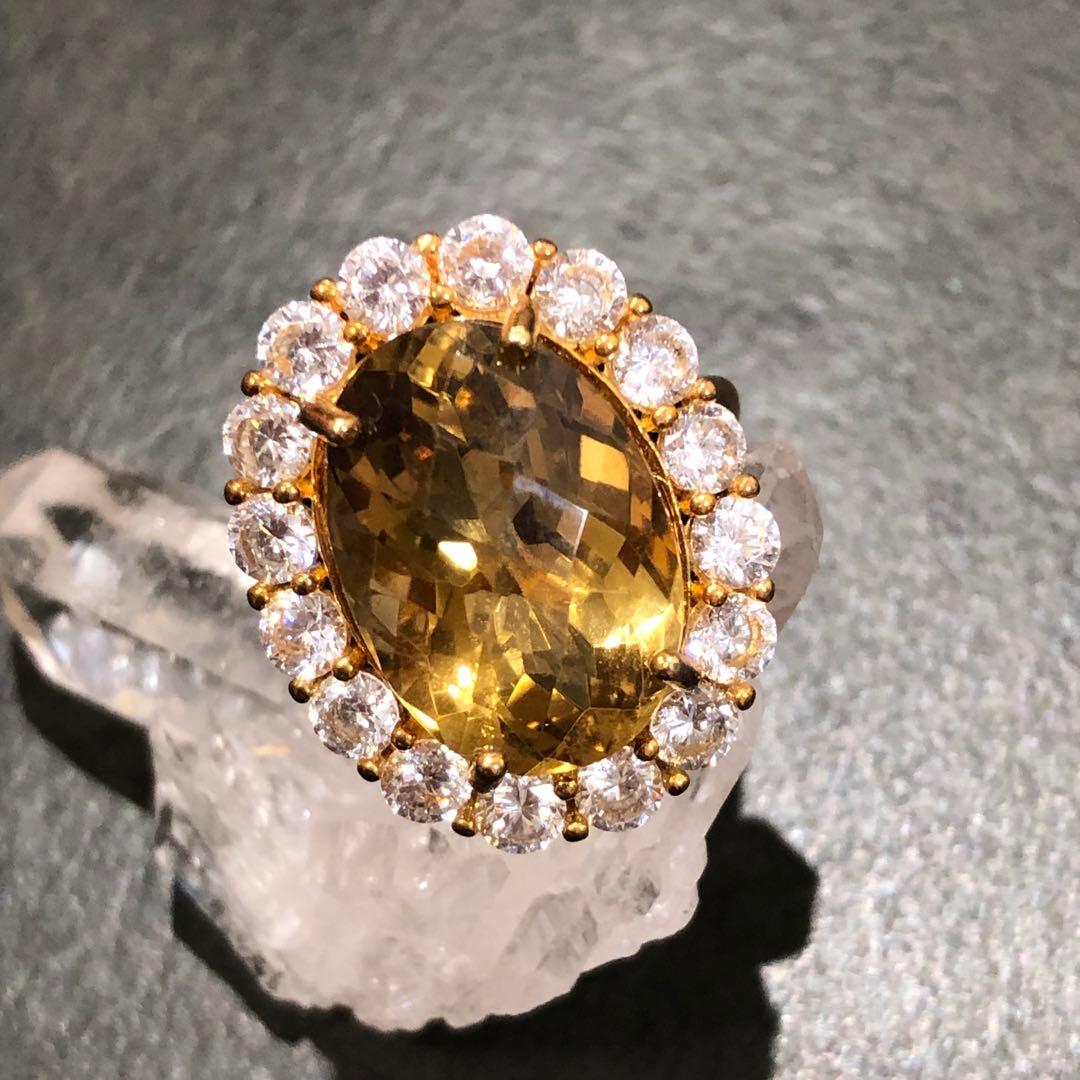 2様 シトリン リング 18号