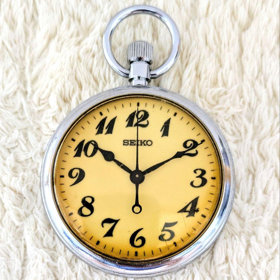 鉄道時計 SEIKO鉄道懐中時計 JR西日本 蓄光(ルミブライト) 正常稼動品