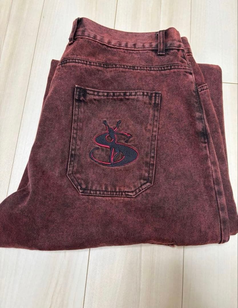 yardsaleヤードセールデニム 赤 - メルカリ