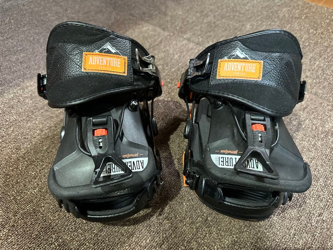 ADVENTURE スノーボードビンディング ブラック Sサイズ