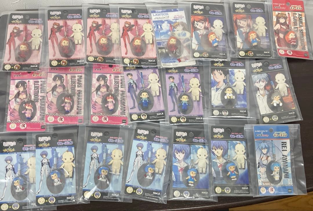 キュージョン エヴァンゲリオン　セット　綾波レイ　アスカ　マリ　シンジ　カヲル シンジ、レイ、アスカ、マリ、カヲルのフィギュアが当たる！「一番くじ