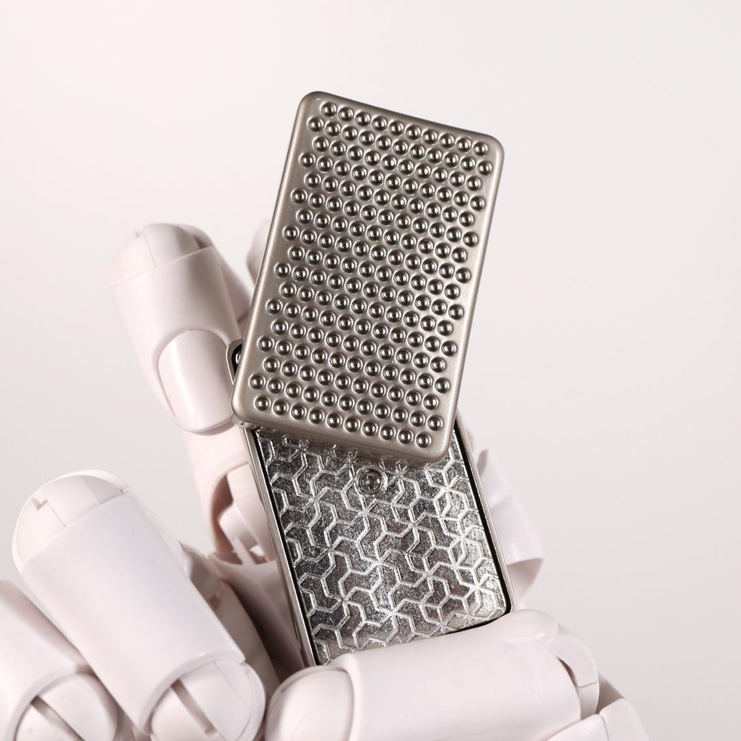 新品 音叉内蔵 フィジェットスライダー シルバー フィジェットトイ