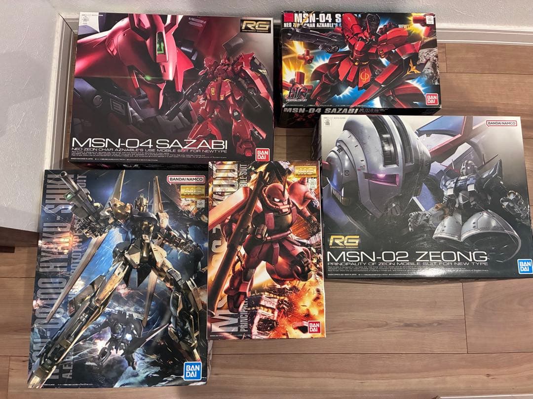 ガンプラまとめ売り　RGジオングRGサザビーMG百式MGシャア専用ザクhgサザビ