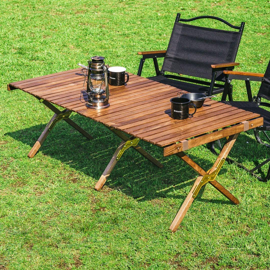 か*ん様 ハイランダーウッドロールトップテーブルLIGHT120