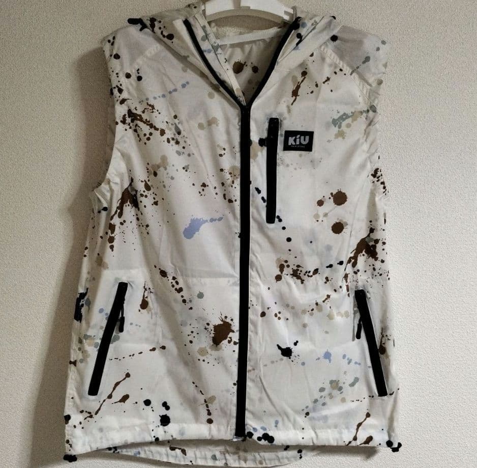 キウ　KIU　空調服　エアコンディションドベスト 2ND　スパッタリング　XL