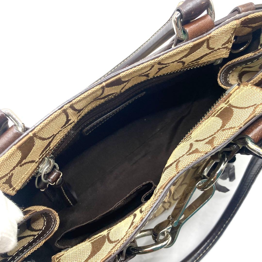 B コーチ COACH. ハンドバッグ ベージュ/ブラウン 10245