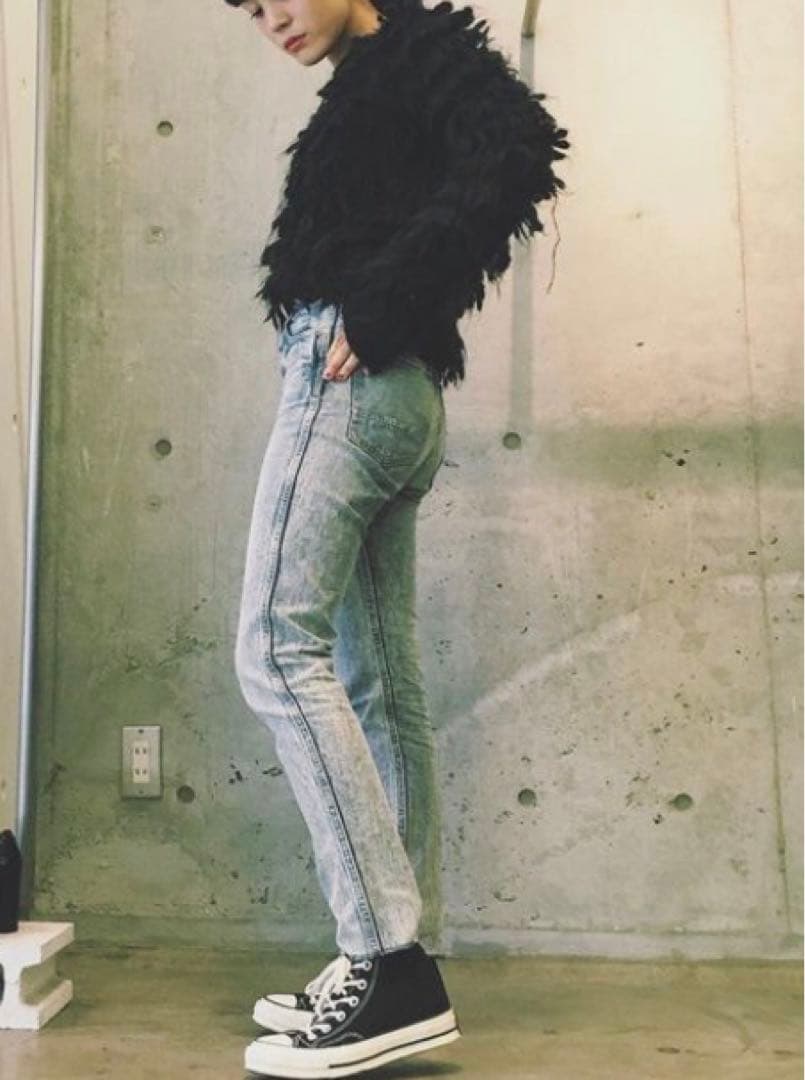 新品 maisonolga メゾンオルガ ループニット ブラック フリーサイズ