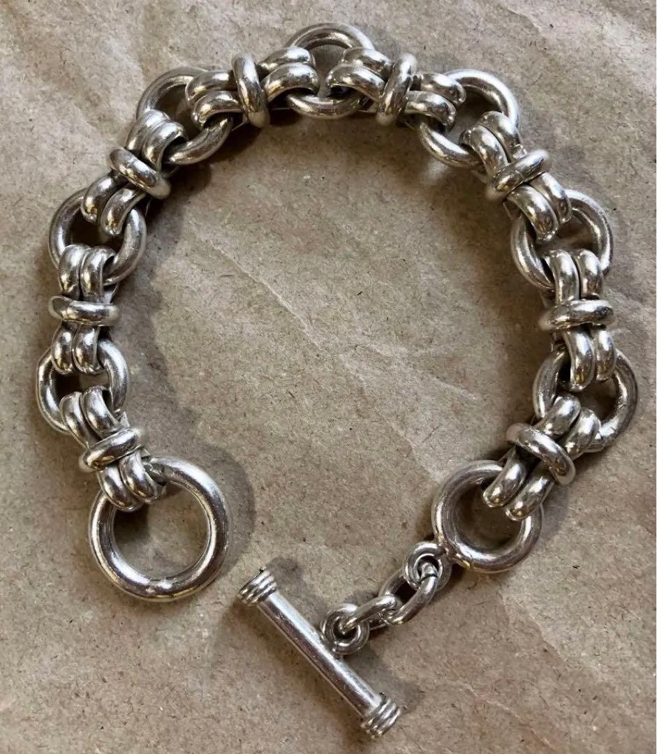 vintage 925 mexican jewelry リンクブレスレット