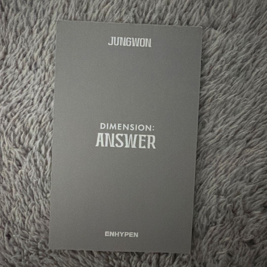 ENHYPEN ジョンウォン トレカ dimension answer - メルカリ