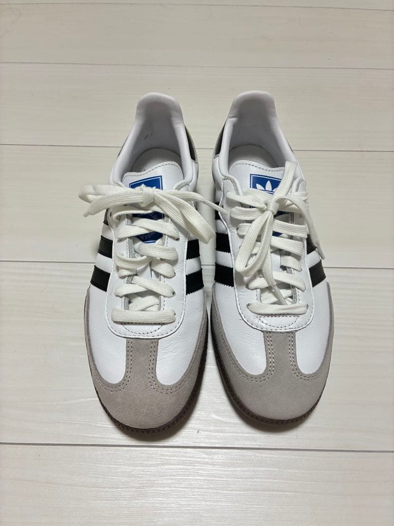 ✨極美品✨adidas Samba ホワイト/ブラック/グレー スニーカー