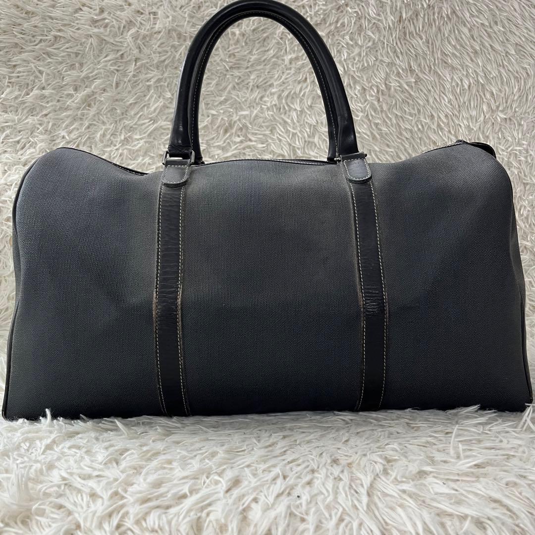 ダンヒル ボストンバッグ レザー 黒 ブラック 大容量 旅行 ゴルフ ビジネス