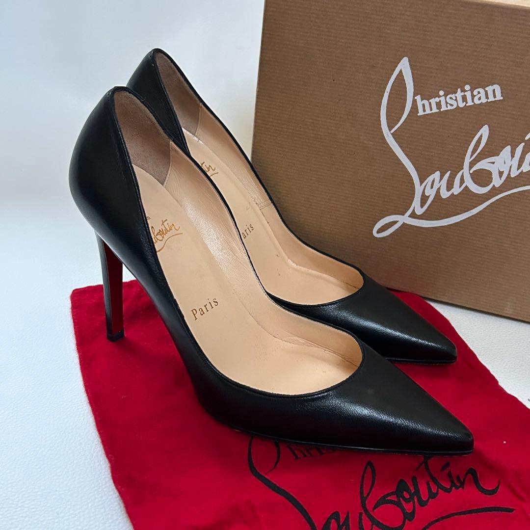 美品✨クリスチャンルブタン NEW DECOLTISSIMO 100 ブラック Christian Louboutin（クリスチャンルブタン） ローファー PENNY NO