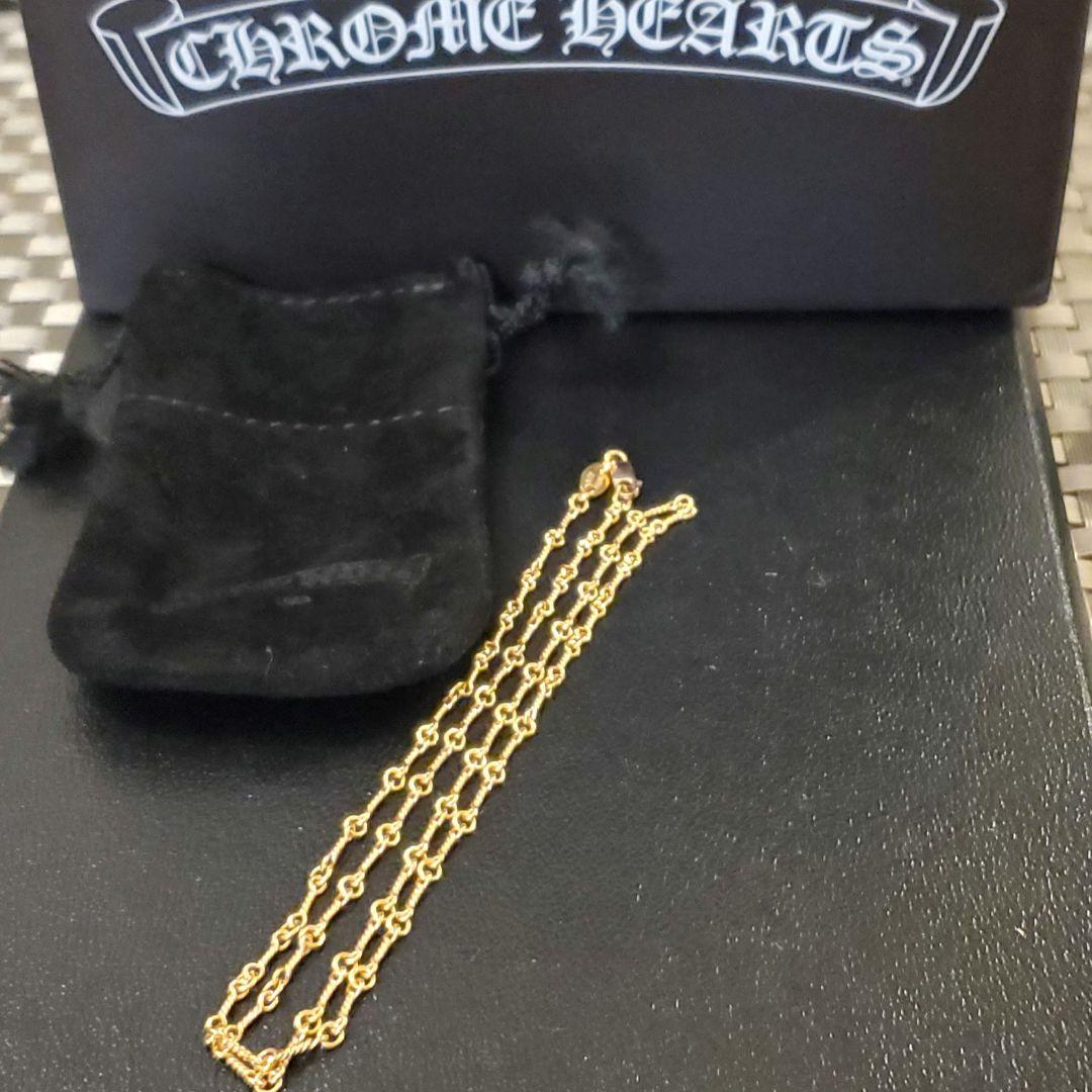 正規品CHROME HEARTS ツインチェーン22Kゴールド ネックレス