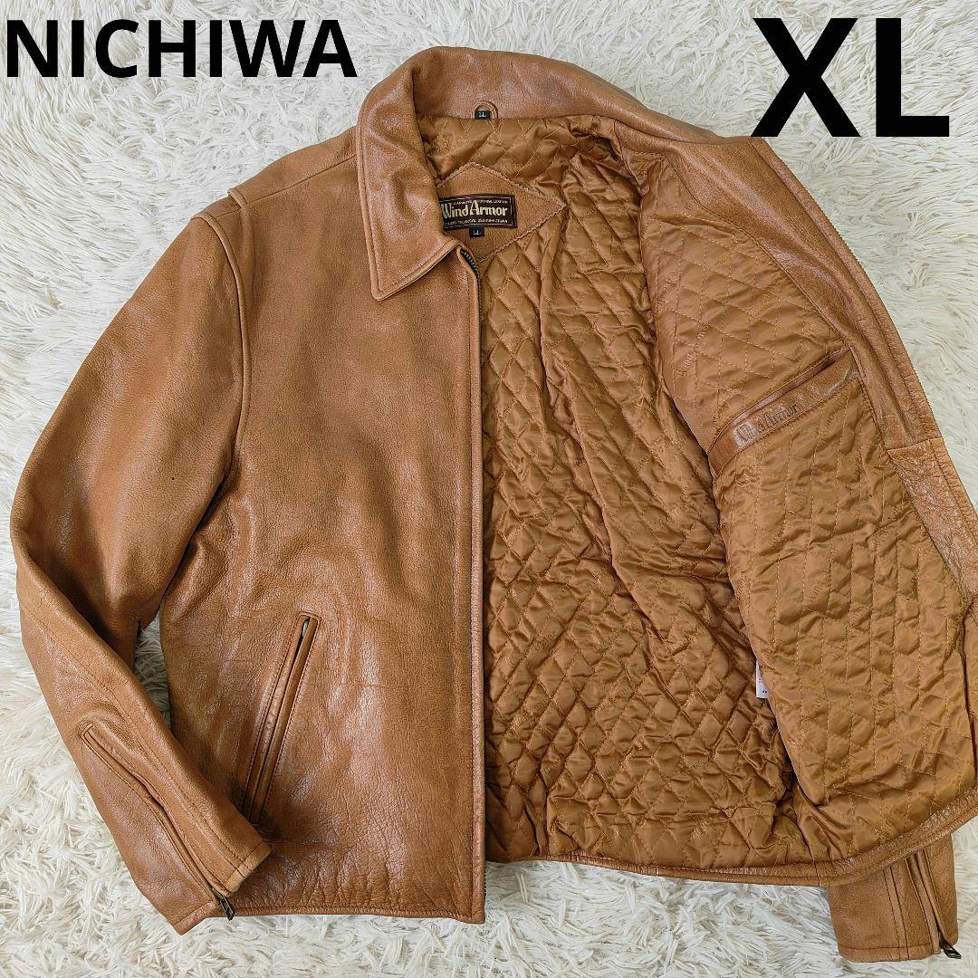 Wind Armor ウインドドアーマー レザージャケット LL　キャメル wind armor】ウインドアーマー 羊革フライトジャケット ビンテージ L