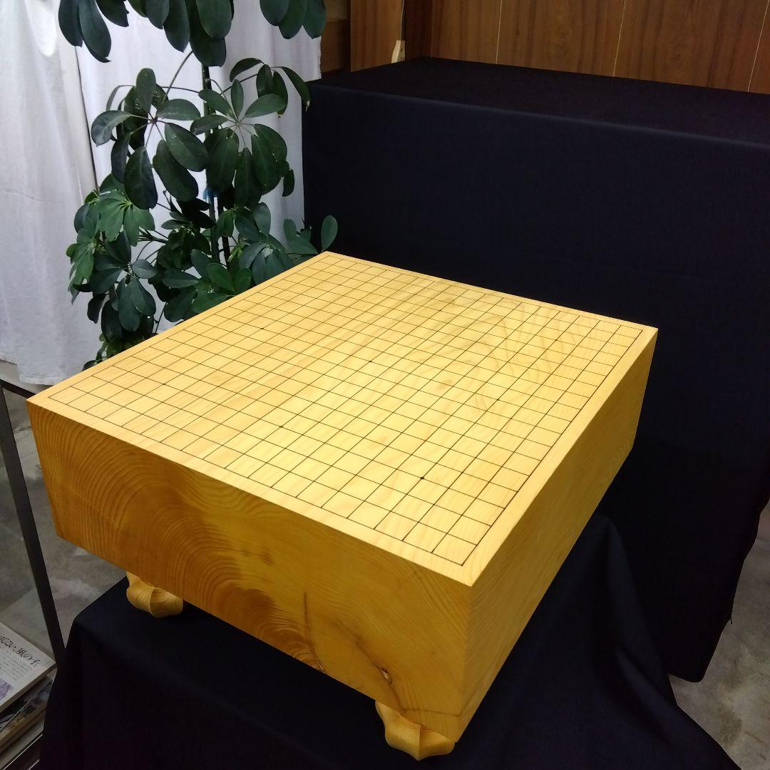 【国産　本榧　5寸碁盤　木表 板目②】