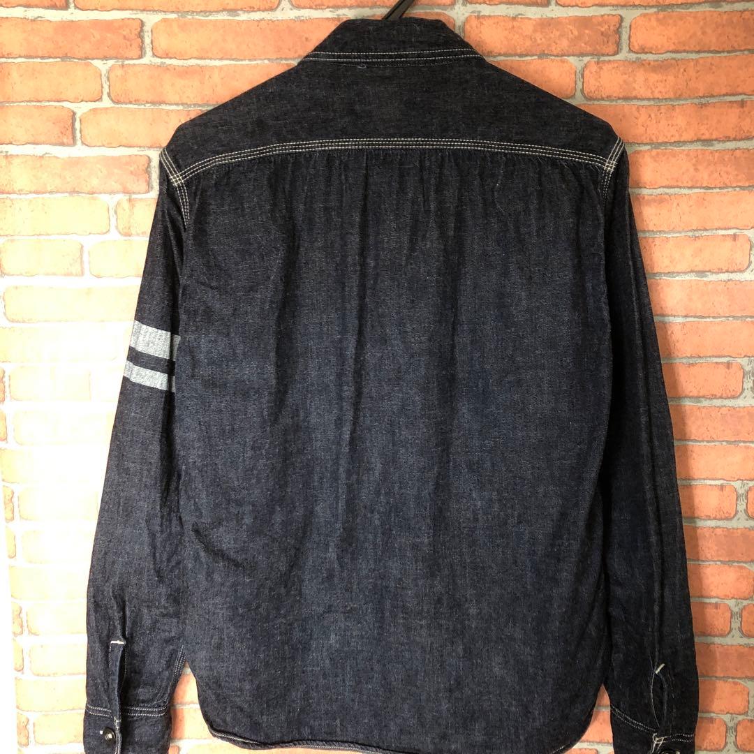 桃太郎ジーンズ デニムワークシャツ SJ191 出陣ジェイルポケットシャツ