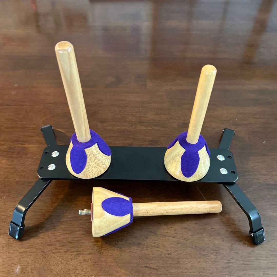 アイダ クラリネットスタンド 2本立 エスクラ用ピン付