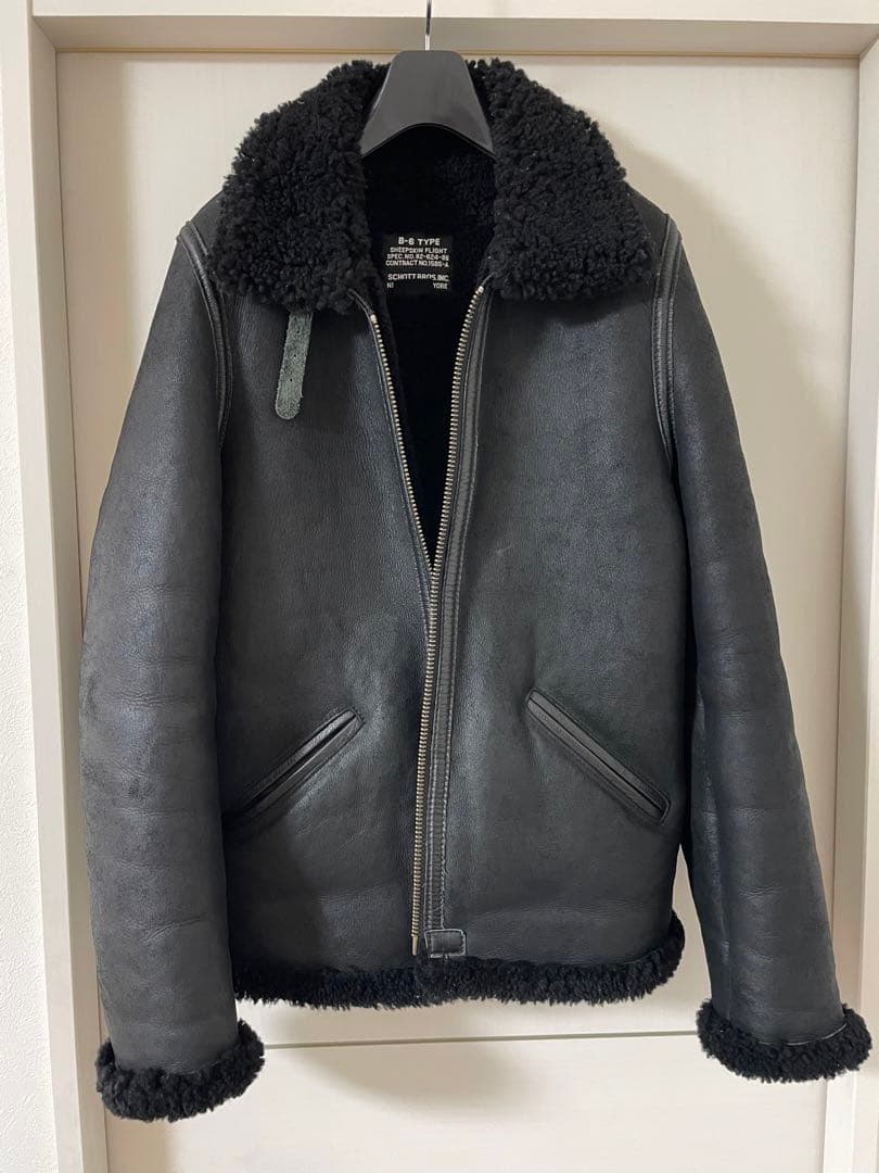 ショット×ロンハーマン　ブラック　ムートン　ronherman schott 9025a110080-2.jpg