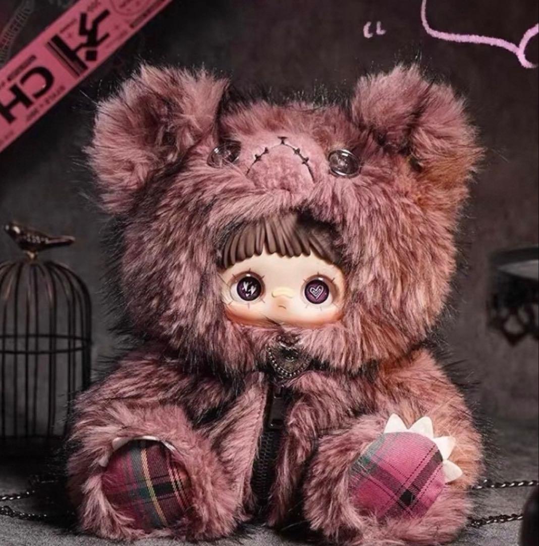 MayMei 反逆ぬいぐるみシリーズ 400％【ピンク　クマ　恋愛】リュック MayMei 反逆ぬいぐるみシリーズ 400％【ピンク クマ 恋愛】リュック