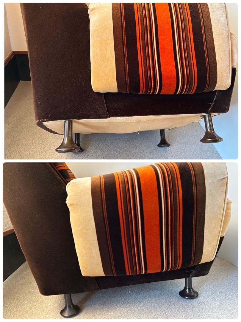 1Pソファ ミッドセンチュリー 昭和レトロ モダン ラウンジチェア