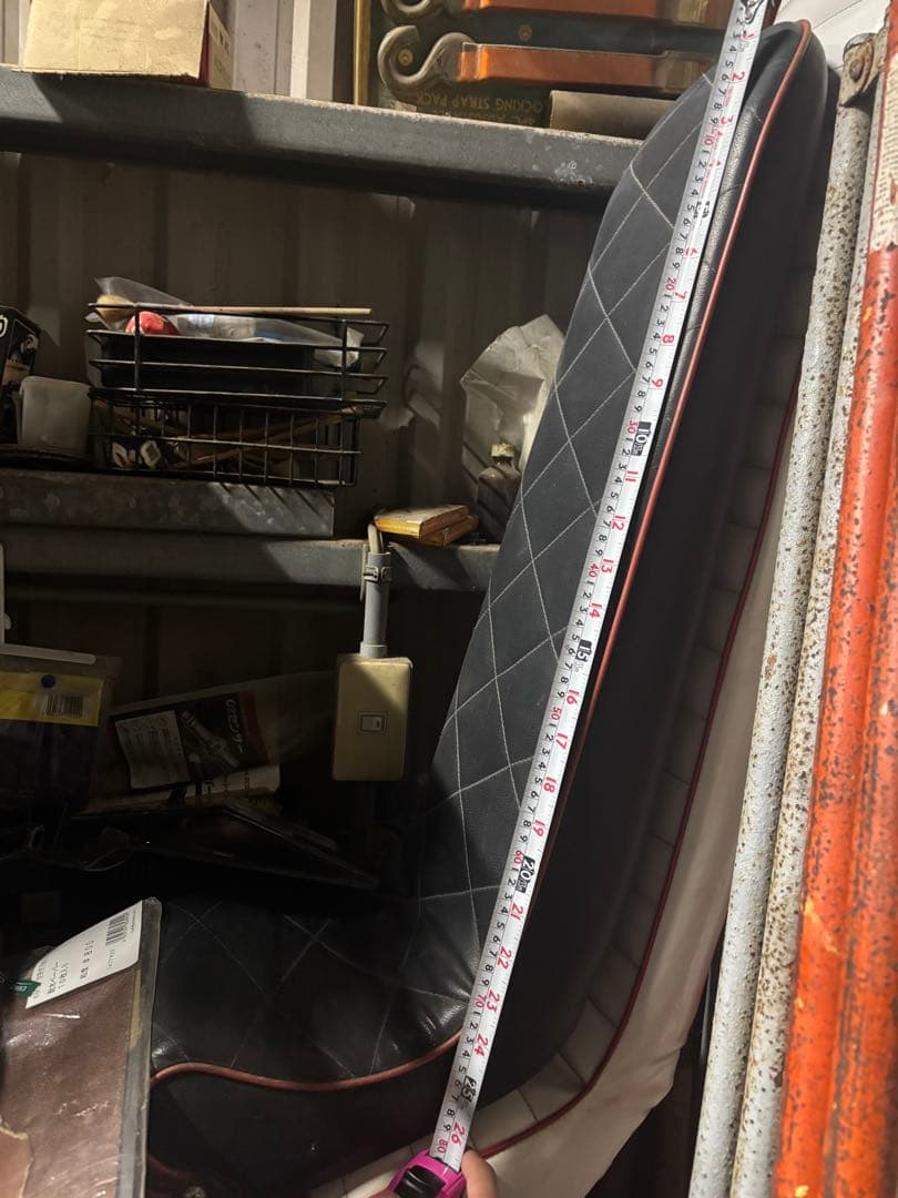 xjr400 4hm 大川 三段シート ダイヤモンドキルティング 80センチ