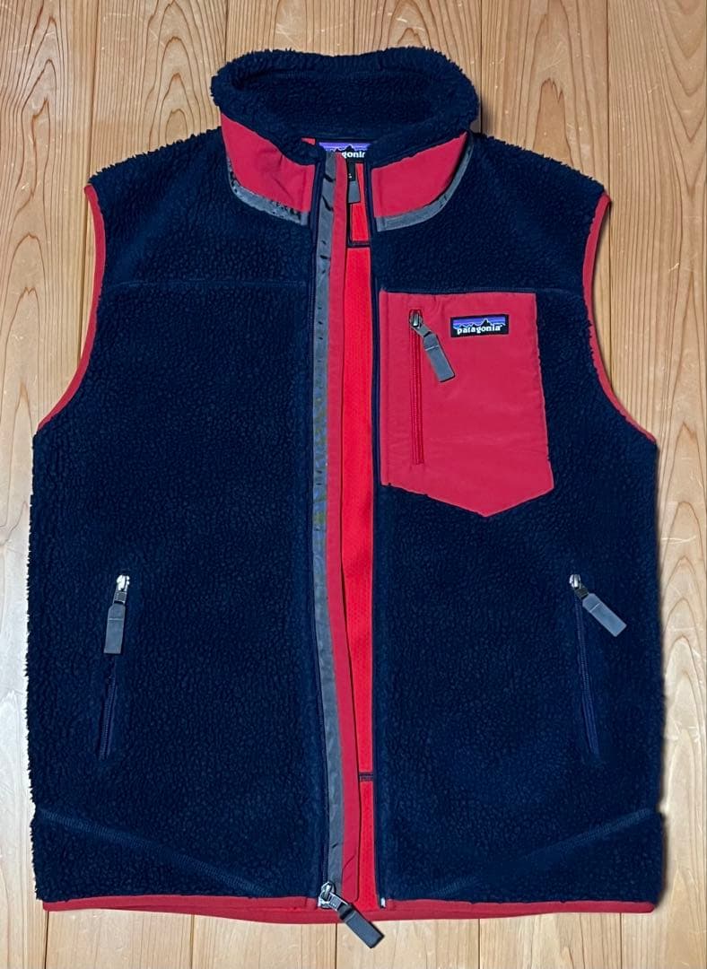 patagonia レトロXベスト S ネイビー/レッド Amazon | Patagonia パタゴニア M's Classic Retro-X Vest メンズ