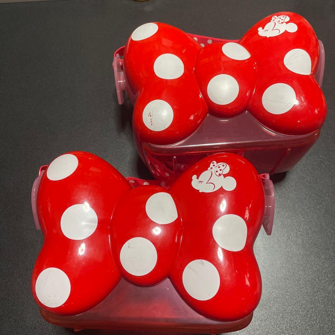 m*a様 ディズニーリゾート　ミニーちゃん　リボン　ポップコーンバケット　２コ