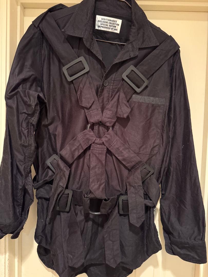 666セディショナリーズ パラシュートシャツ黒