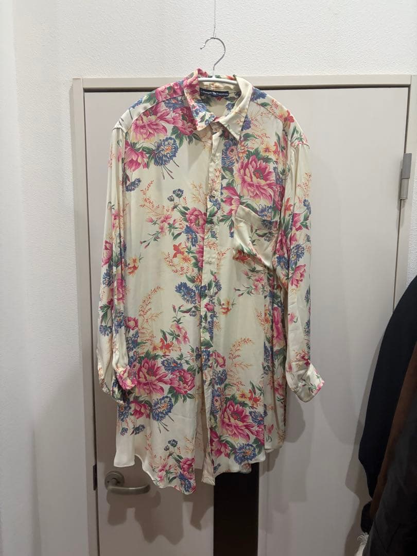 ラルフローレン usa製　シルク レーヨン シャツ　80s 花柄