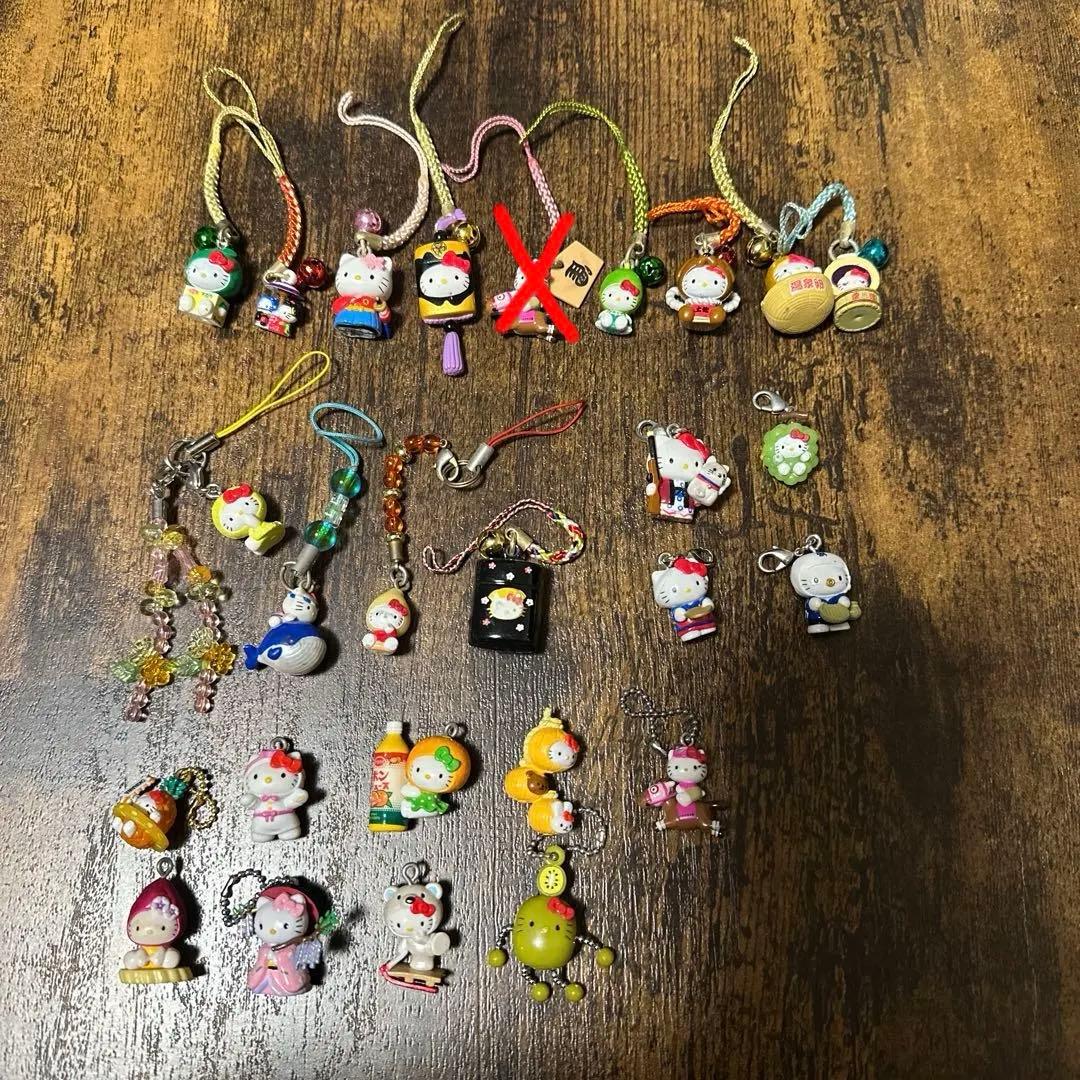 【レア】ハローキティご当地根付けストラップ、マスコット26個セット