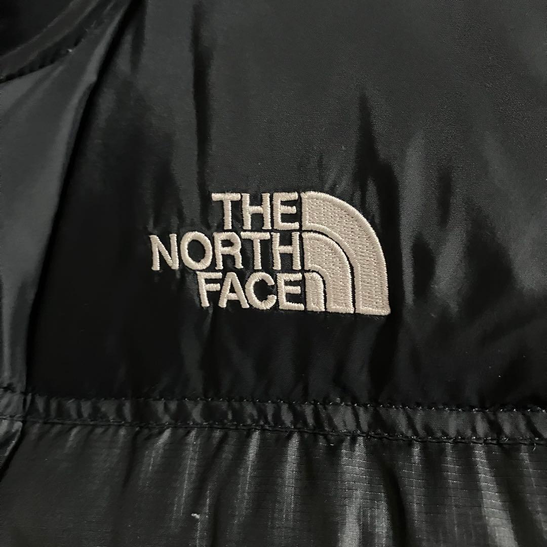 《希少》ザノースフェイス　ヌプシ　ダウンジャケット 刺繍ロゴ　ブラック　M