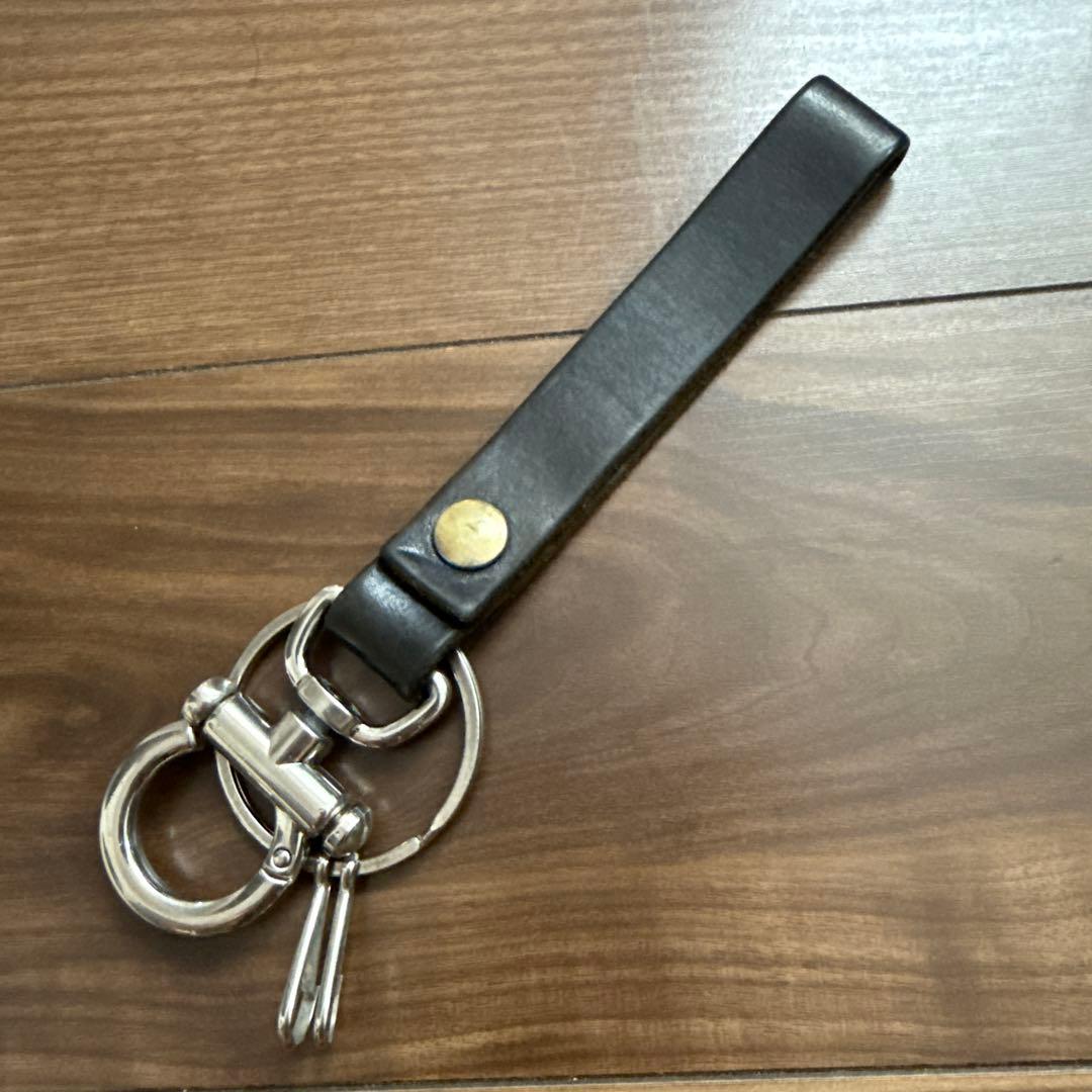 Hender Scheme キーフロック ブラックキーホルダー レザー