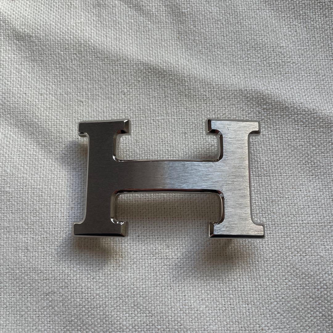 エルメスベルトバックルのみ《H》 シルバー中古32mmシルバー
