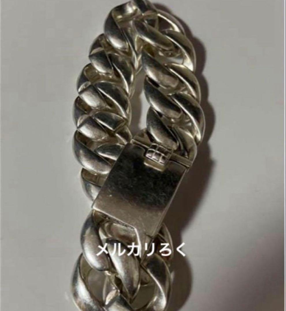 シルバー925 ブレスレット ヴィンテージ 喜平 2面 重量級 アバランチ