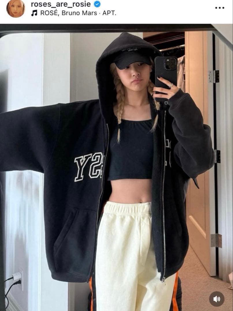 Stussy OUTLINE ZIP HOODIE BLACKPINK ロゼ着用 - メルカリ