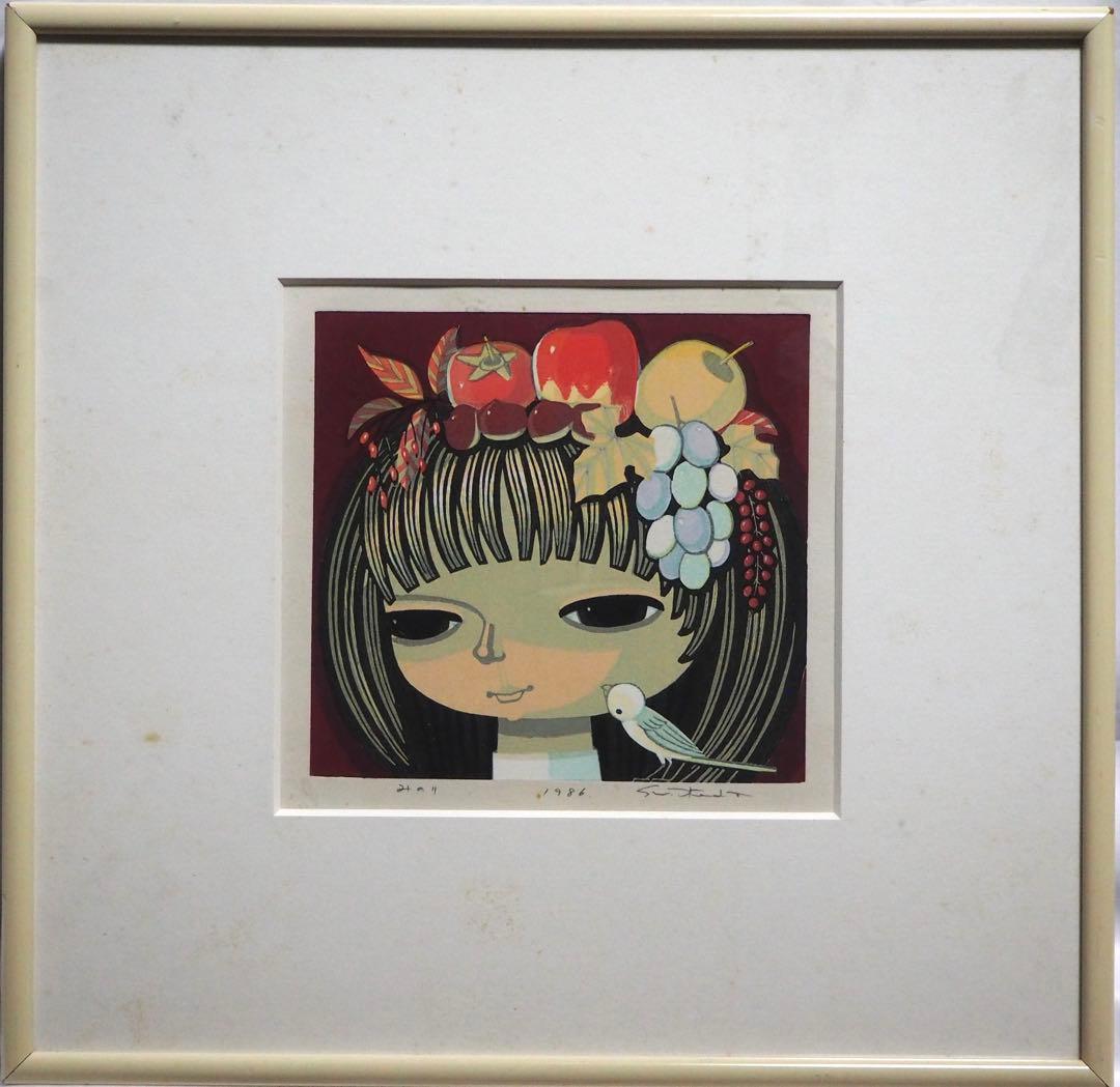 真作■池田修三 木版画 みのり 直筆サイン 1986年■版画 絵画 花の冠 一月 Yahoo!オークション - [URA]直筆サイン/池田修三『九月』/木版画/1982