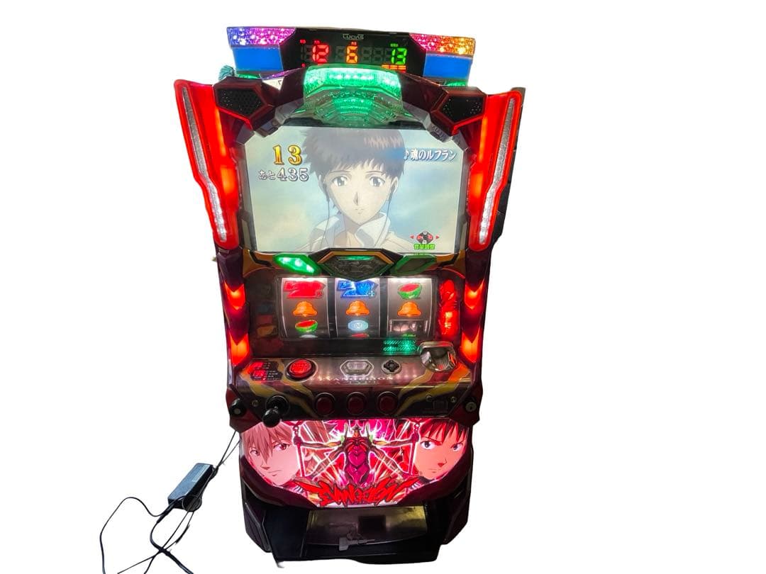 売切 パチスロ実機 エヴァンゲリオン コイン不要機 魂を繋ぐものF