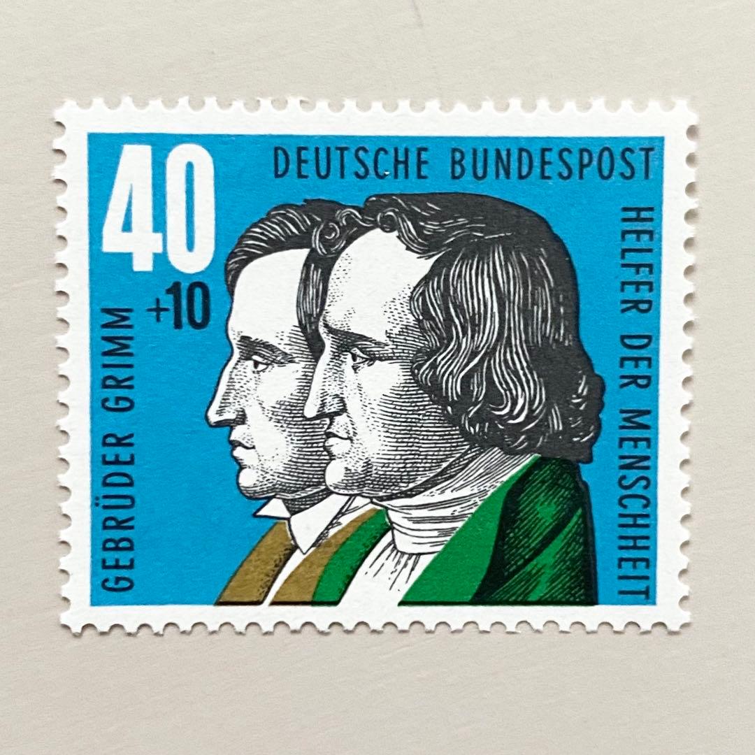 外国切手5枚（ドイツ：グリム童話「白雪姫、グリム兄弟） - メルカリ