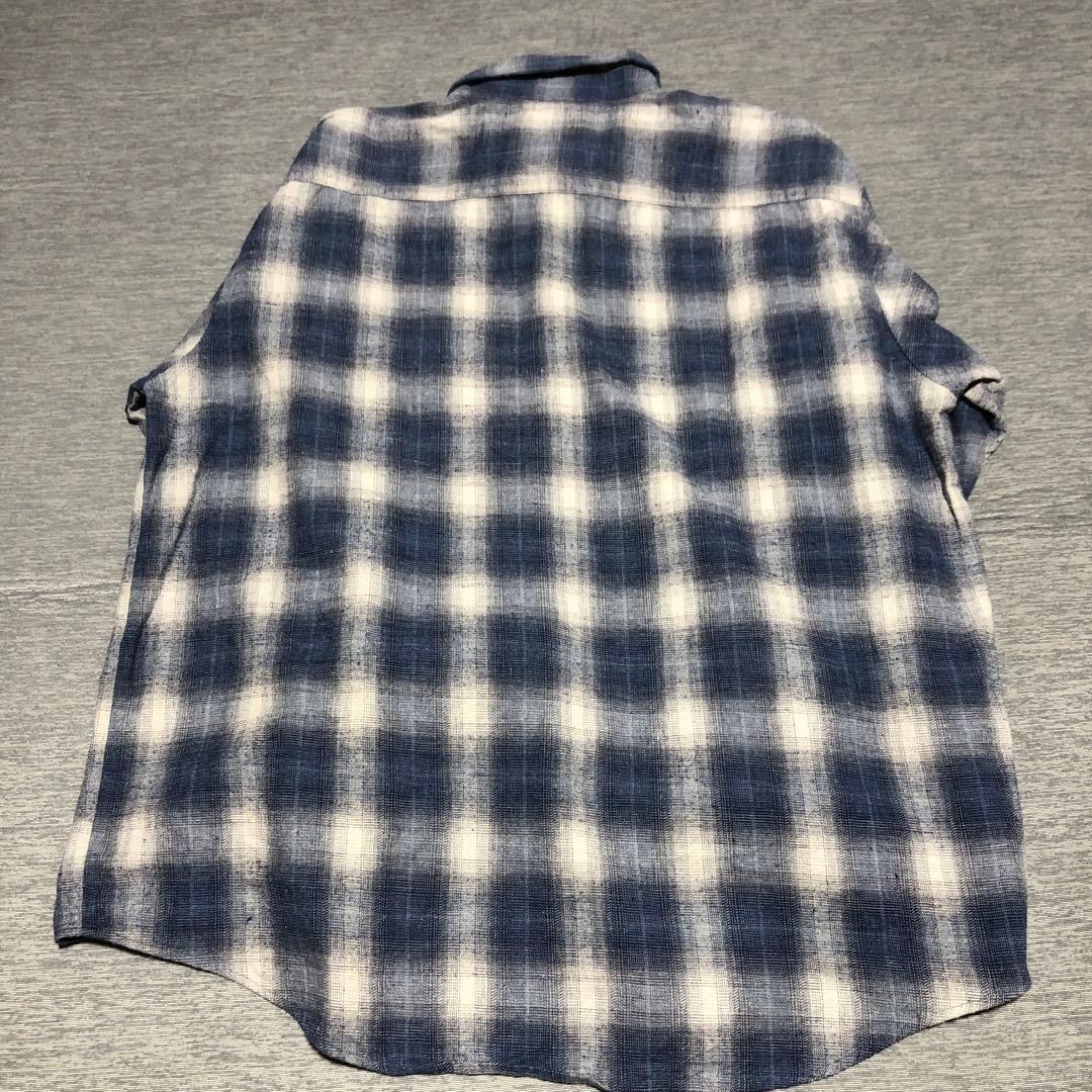 TOWN CRAFT タウンクラフト オンブレ シャドーチェック柄 ネルシャツの