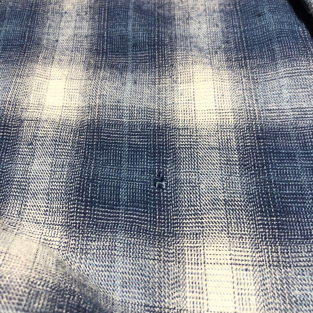 TOWN CRAFT タウンクラフト オンブレ シャドーチェック柄 ネルシャツの