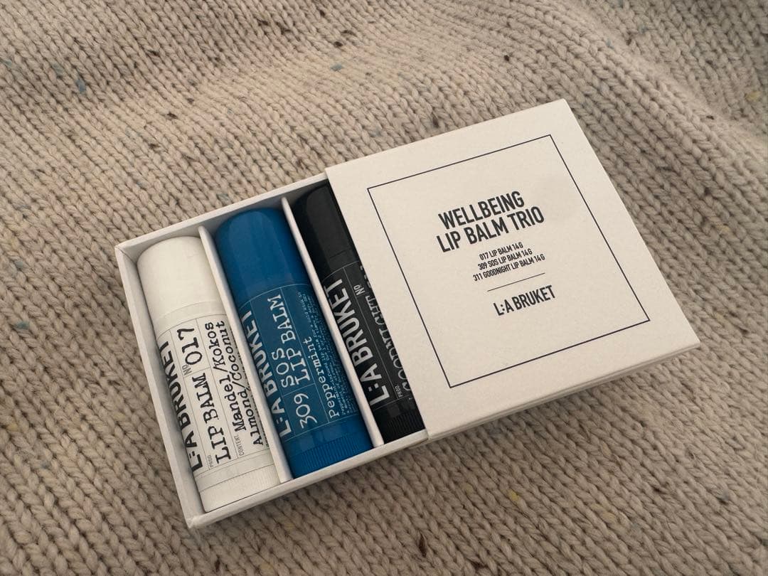 《値下げ‼︎》L:A BRUKET ウェルビーイングリップバームトリオ