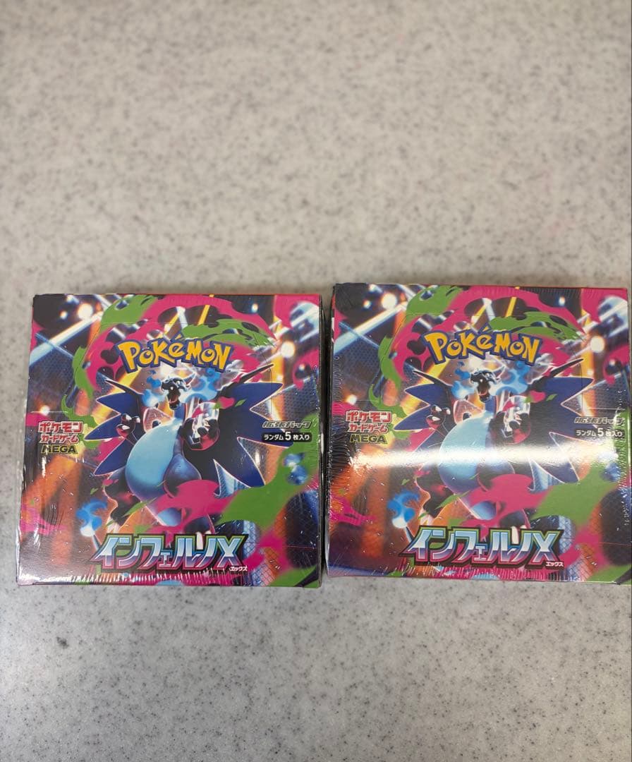 ポケモンカードゲーム インフィニティX 2Box シュリンク付き ポケモンカードゲーム 【シュリンクなし】ポケモンカードゲーム MEGA
